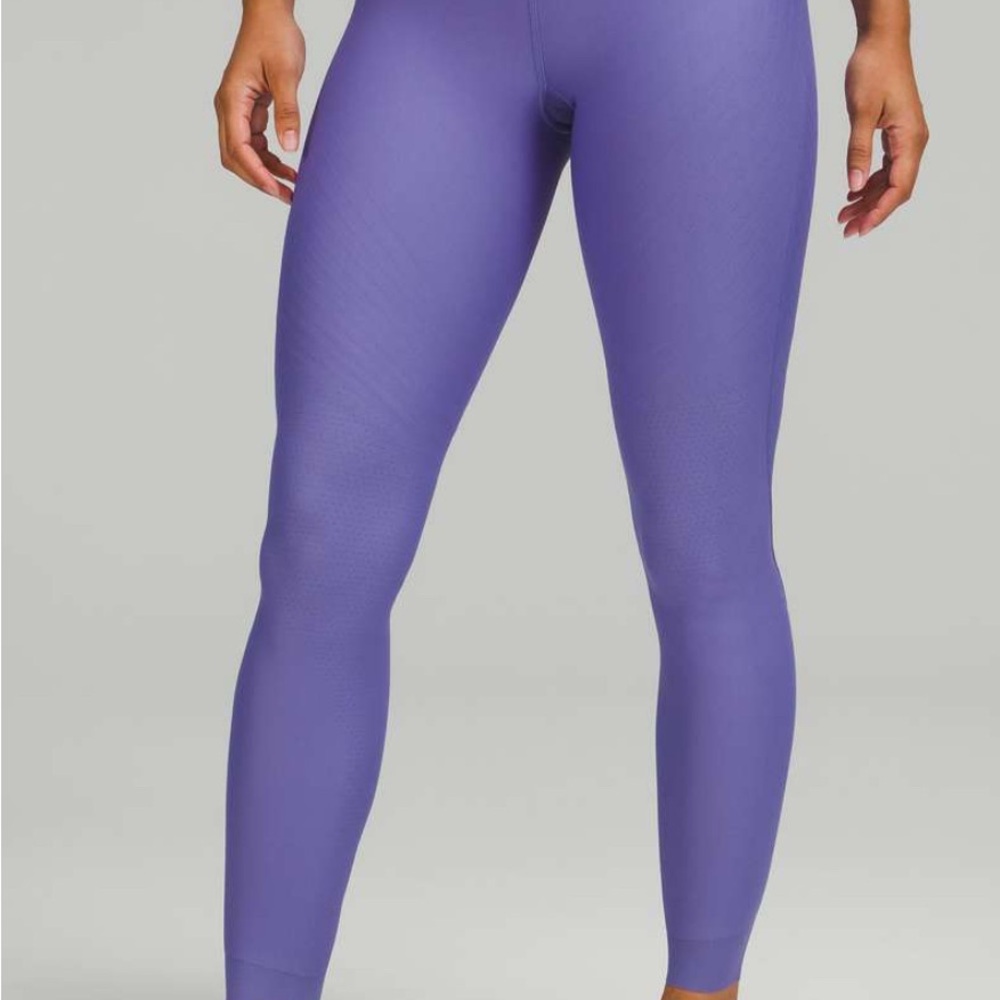 lululemon sense-knit 25” leggings in charged indigo size 2